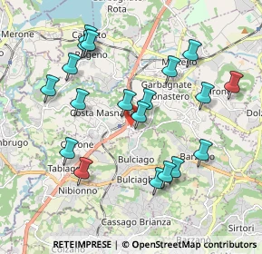 Mappa Via Italia, 23845 Costa Masnaga LC, Italia (1.96316)