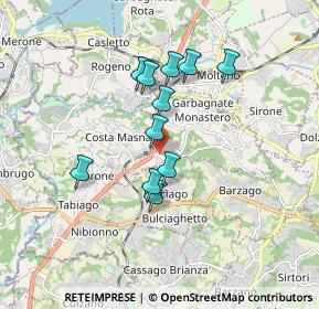 Mappa Via Italia, 23845 Costa Masnaga LC, Italia (1.40545)