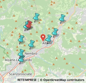 Mappa Via L. Einaudi, 24021 Albino BG, Italia (3.61727)