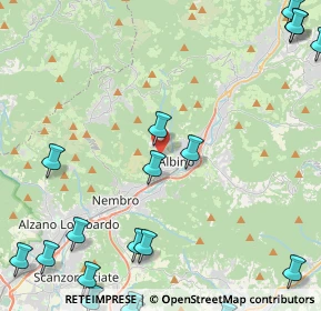 Mappa Via L. Einaudi, 24021 Albino BG, Italia (6.9)