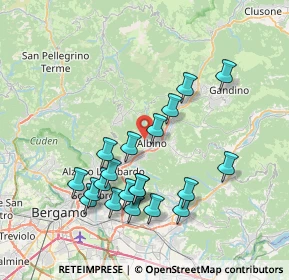 Mappa Via Trento, 24021 Albino BG, Italia (7.4765)