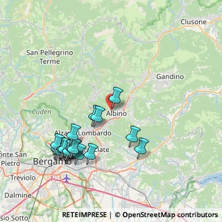 Mappa Via L. Einaudi, 24021 Albino BG, Italia (8.889)