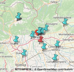 Mappa Via Padre Zanuso, 36061 Bassano del Grappa VI, Italia (14.03)