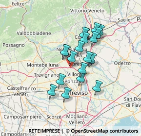 Mappa Vicolo 1° Maggio, 31050 Povegliano TV, Italia (10.63105)