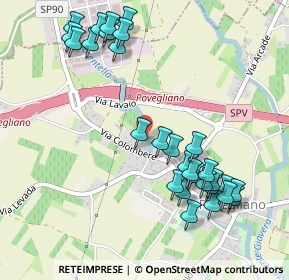 Mappa Vicolo 1° Maggio, 31050 Povegliano TV, Italia (0.56552)