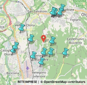 Mappa Via Como, 21040 Venegono Superiore VA, Italia (2.09867)