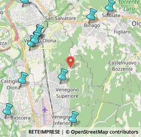 Mappa Via Como, 21040 Venegono Superiore VA, Italia (2.88)