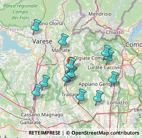 Mappa Via Como, 21040 Venegono Superiore VA, Italia (6.70308)