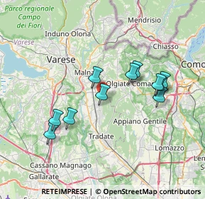 Mappa Via Como, 21040 Venegono Superiore VA, Italia (6.58545)