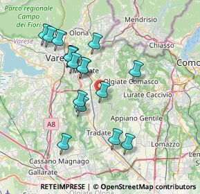Mappa Via Como, 21040 Venegono Superiore VA, Italia (6.96)