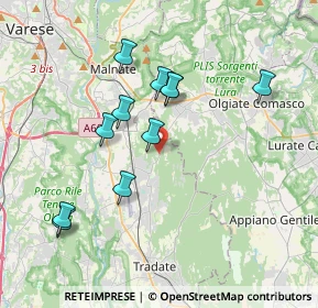 Mappa Via Como, 21040 Venegono Superiore VA, Italia (3.50364)