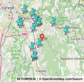 Mappa Via Como, 21040 Venegono Superiore VA, Italia (3.69214)