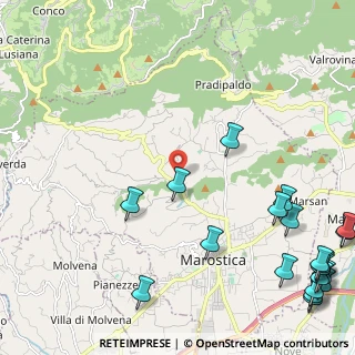 Mappa Via Sebastiano Melan, 36063 Marostica VI, Italia (3.4335)