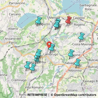 Mappa Via C. Battisti, 22045 Lambrugo CO, Italia (2.02)