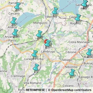 Mappa Via C. Battisti, 22045 Lambrugo CO, Italia (3.08077)