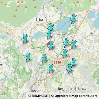 Mappa Via C. Battisti, 22045 Lambrugo CO, Italia (3.64571)