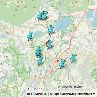 Mappa Via C. Battisti, 22045 Lambrugo CO, Italia (3.56364)