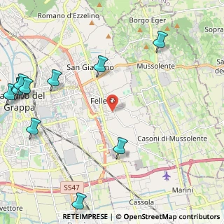 Mappa Via Cima, 36060 Romano D'ezzelino VI, Italia (3.39769)