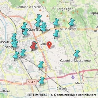 Mappa Via Cima, 36060 Romano D'ezzelino VI, Italia (2.35)
