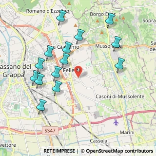 Mappa Via Cima, 36060 Romano D'ezzelino VI, Italia (2.13714)