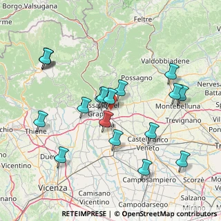 Mappa Via Cima, 36060 Romano D'ezzelino VI, Italia (16.10889)