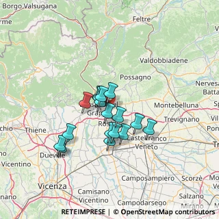 Mappa Via Cima, 36060 Romano D'ezzelino VI, Italia (10.09294)