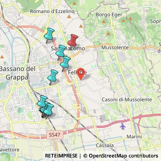 Mappa Via Monte Pertica, 36060 Romano D'ezzelino VI, Italia (2.30182)