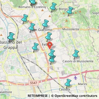 Mappa Via Monte Pertica, 36060 Romano D'ezzelino VI, Italia (2.68938)