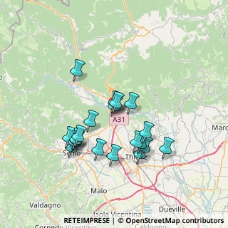 Mappa Via Levà, 36013 Piovene Rocchette VI, Italia (6.445)