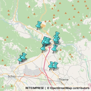 Mappa Via Levà, 36013 Piovene Rocchette VI, Italia (2.7)