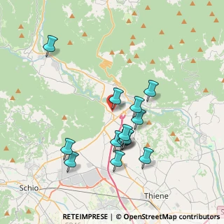 Mappa Via Levà, 36013 Piovene Rocchette VI, Italia (3.49)