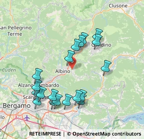 Mappa Via delle Foppe, 24021 Albino BG, Italia (7.66947)