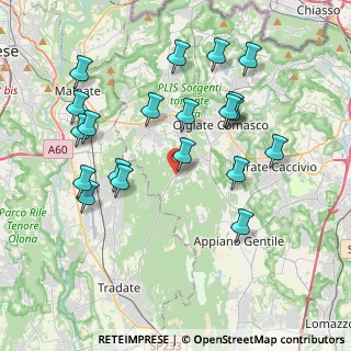 Mappa 22070 Castelnuovo Bozzente CO, Italia (4.0335)