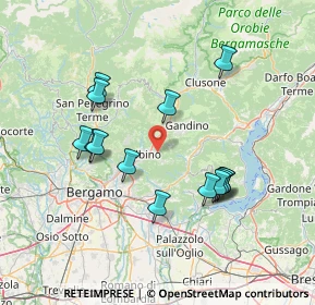 Mappa Via Colzine, 24021 Albino BG, Italia (13.88143)