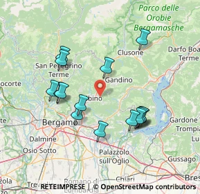 Mappa Via Colzine, 24021 Albino BG, Italia (13.74867)