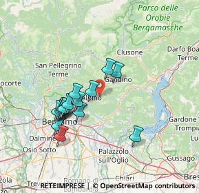 Mappa Via Colzine, 24021 Albino BG, Italia (12.508)