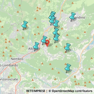Mappa Via Colzine, 24021 Albino BG, Italia (3.73583)