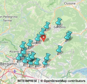 Mappa Via Colzine, 24021 Albino BG, Italia (7.894)