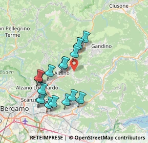 Mappa Via Colzine, 24021 Albino BG, Italia (6.84412)