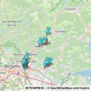 Mappa Via Colzine, 24021 Albino BG, Italia (8.02364)