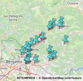 Mappa Via Loverini, 24021 Albino BG, Italia (7.0795)