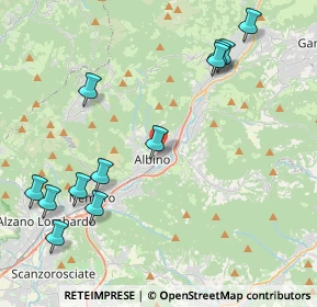 Mappa Via Loverini, 24021 Albino BG, Italia (4.93917)