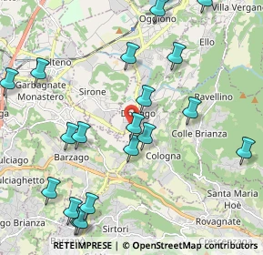 Mappa Via Don G. Allamano, 23884 Castello di Brianza LC, Italia (2.4935)