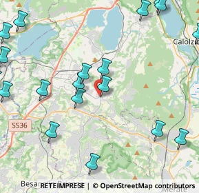 Mappa Via Don G. Allamano, 23884 Castello di Brianza LC, Italia (5.8155)