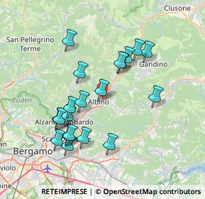 Mappa Via Giotto, 24021 Albino BG, Italia (7.0615)