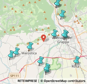 Mappa Via Scomazzoni, 36063 Marostica VI, Italia (5.00538)