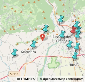 Mappa Via Scomazzoni, 36063 Marostica VI, Italia (4.9625)