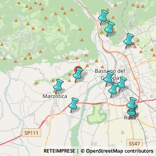 Mappa Via Scomazzoni, 36063 Marostica VI, Italia (4.89833)