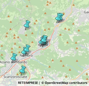 Mappa Via Leonardo da Vinci, 24021 Albino BG, Italia (3.36909)