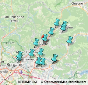Mappa Via Leonardo da Vinci, 24021 Albino BG, Italia (6.84412)